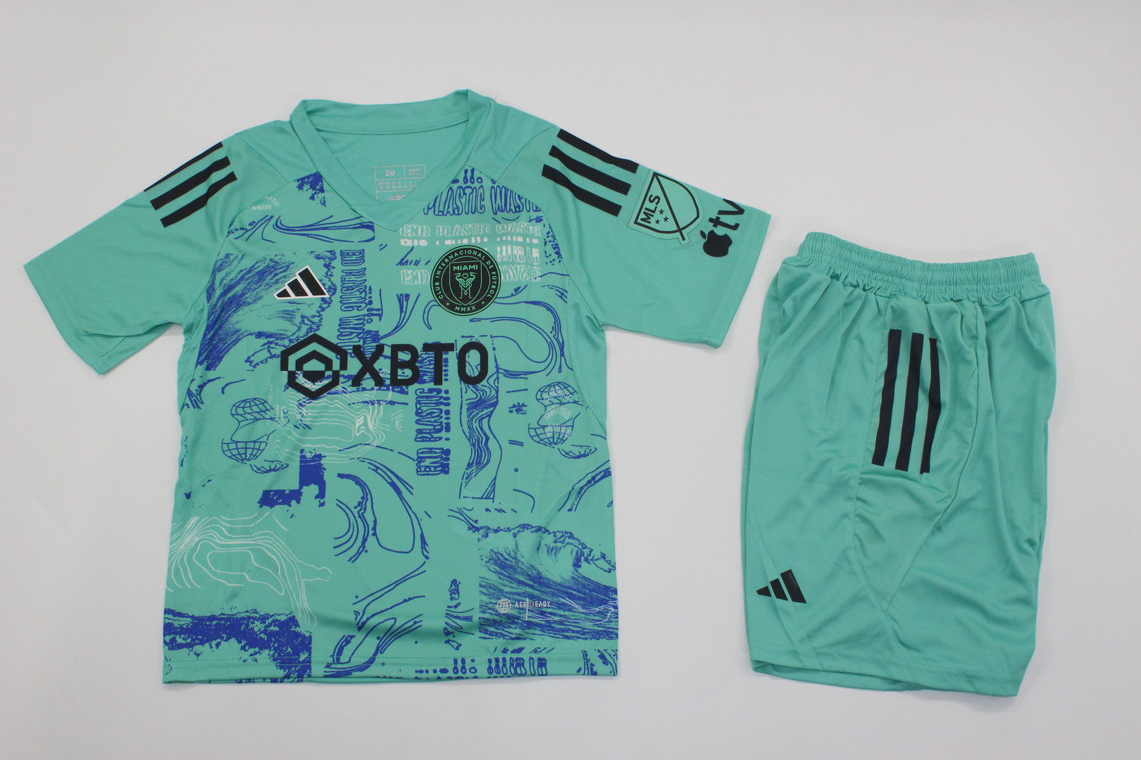 Kids-Inter Miami 23/24 Special Green Soccer Jersey